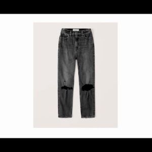 Abercrombie Ultra High Rise Ankle Straight Jeans